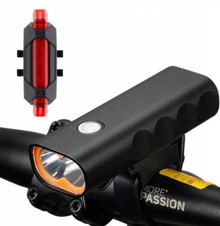 Osvetlenie na bicykel K&M E096 400 lm batéria